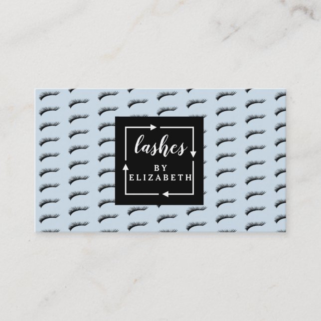 Carte De Visite Salon Lash Motif Lashes (Devant)
