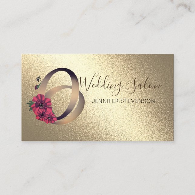 Carte De Visite Salon mariage, mariage (Devant)