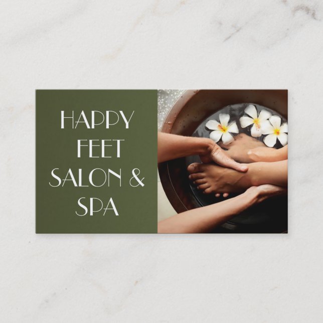Carte De Visite Salon Nails Manicure Pedicure Beauty Spa (Devant)
