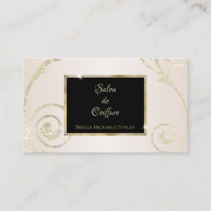 Carte De Visite Salon Noir Tourbillon d'Ivoire
