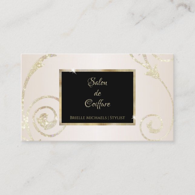 Carte De Visite Salon Noir Tourbillon d'Ivoire (Devant)