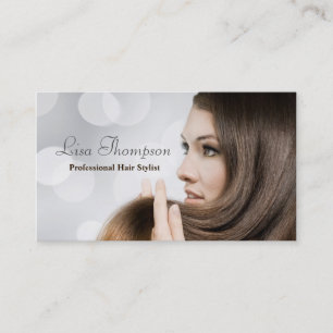 Carte De Visite Salon professionnel élégant de coiffeur