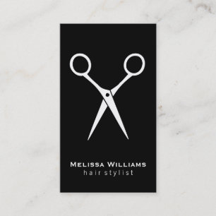 Carte De Visite Salon Shears Blanc