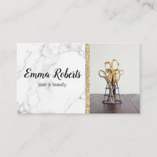 Carte De Visite Salon Spécialiste Coiffure & Beauté Coiffeur Barbi