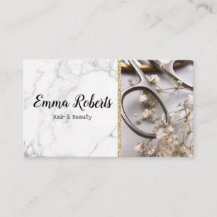 Carte De Visite Salon Spécialiste Coiffure & Beauté Coiffeur Barbi