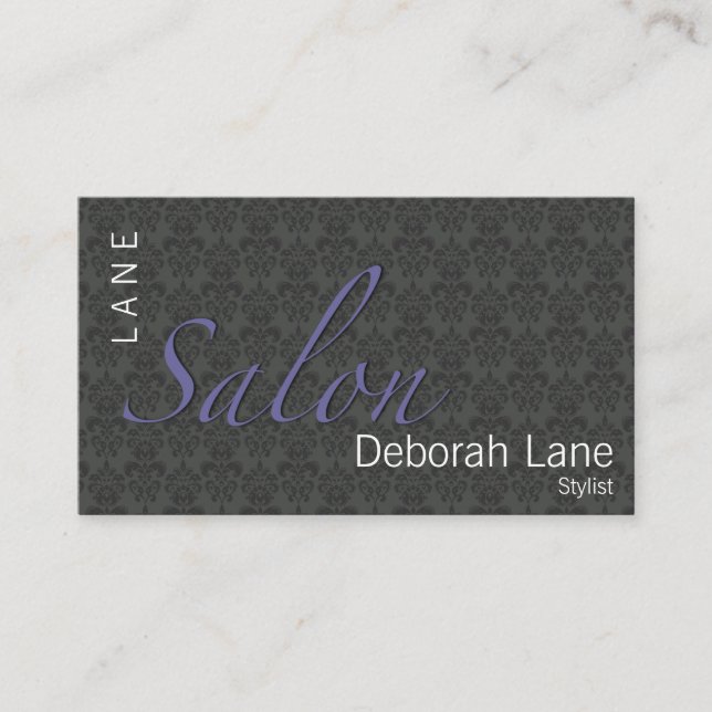 Carte De Visite Salon sur la damassé (Devant)
