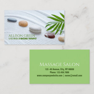 Carte De Visite Salon Zen SPA Aromathérapie Massage Thérapiste