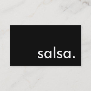 Carte De Visite salsa.