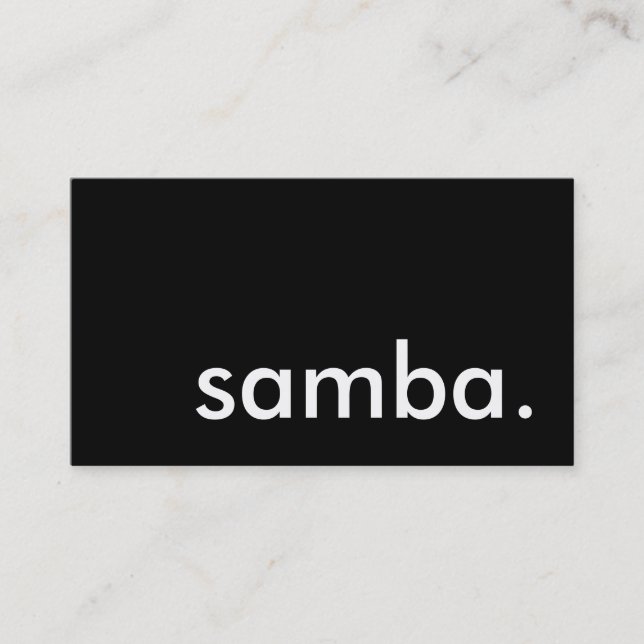 Carte De Visite samba. (Devant)