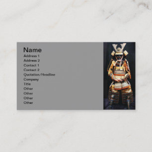Carte de visite Samurai Armor