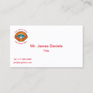 Carte De Visite San Diego Fire Department Emblem Business Card
