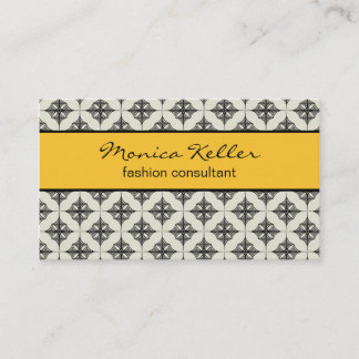 Carte de visite sans effort, Jaune