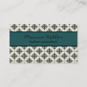 Carte de visite sans effort, Turquoise