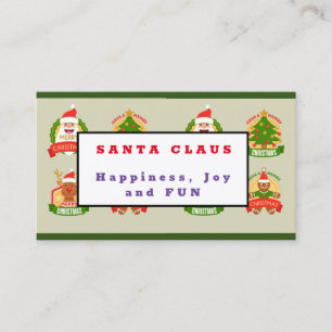 Carte De Visite Santa Claus