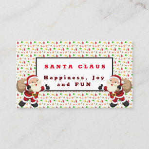Carte De Visite Santa Claus