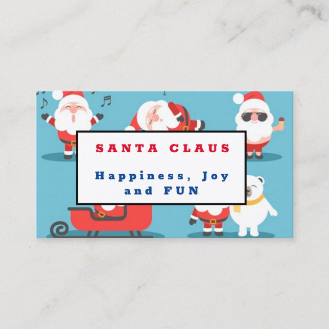 Carte De Visite Santa Claus (Devant)