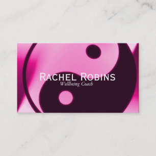 Carte De Visite Santé et bien-être roses de yang de yin