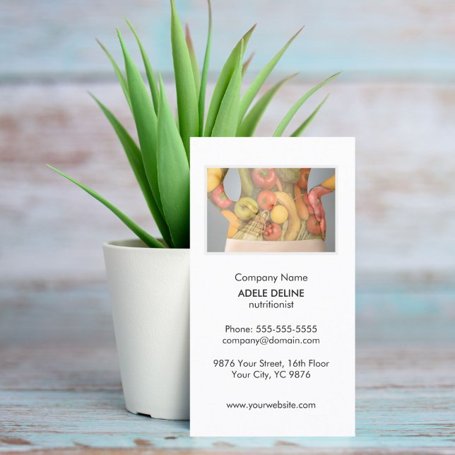 Carte De Visite Santé nutritionniste unique pour l'organisme propr (Créateur téléchargé)