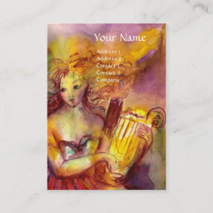 CARTE DE VISITE SAPHO, DANSE, MUSIQUE ET POÉSIE,