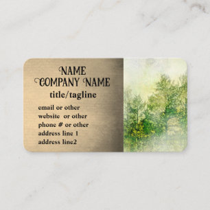 Carte De Visite sapin de montagne photo sur mesure