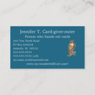 Carte De Visite Sapphire Bleu 126180 Monochrome couleur unie