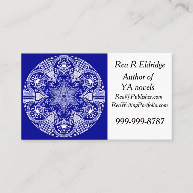 Carte De Visite Sapphire Mandala (Devant)