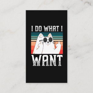 Carte De Visite Sarcastique Gens Kitty Poignard moyen Kitty Selfis