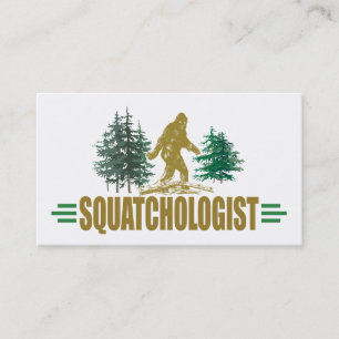 Carte De Visite Sasquatch humoristique, Bigfoot