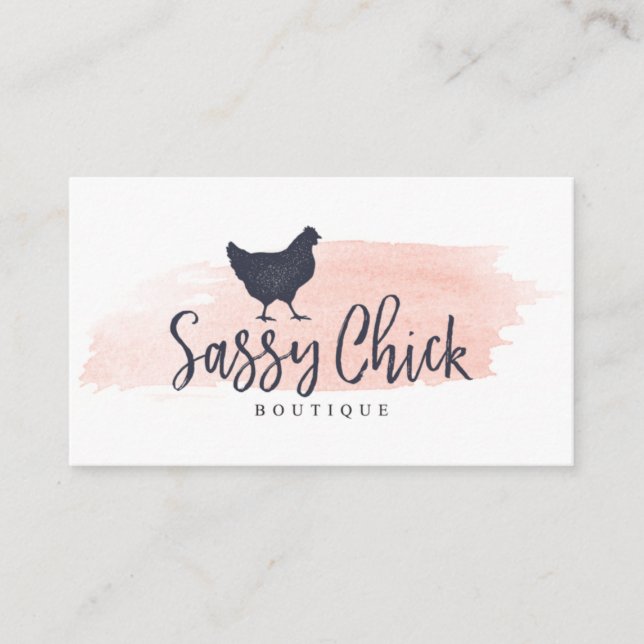 Carte De Visite Sassy Chick (Devant)