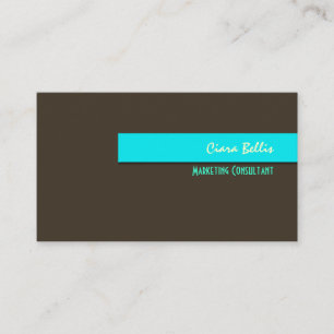 Carte De Visite Sassy + couleurs rétro tendance DIY/Chocolat foncé
