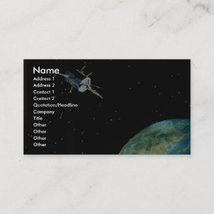 Carte De Visite Satellite au-dessus de la terre