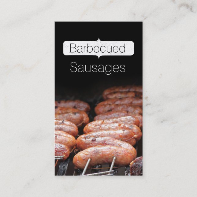 Carte De Visite Saucisses barbecues/grill/barbecue (Devant)