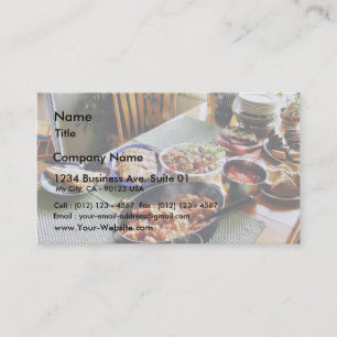 Carte De Visite Saumon de nourriture