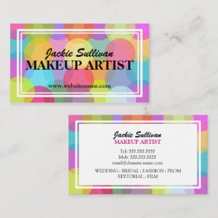 Carte De Visite Sauvage au sujet du maquilleur de couleur
