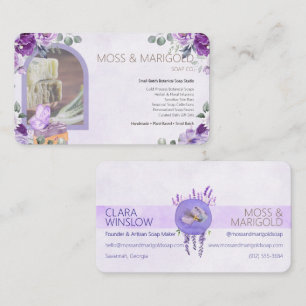 Carte De Visite Savon biologique floral à la lavande