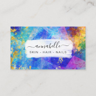 Carte De Visite *~* SAVQR Arc-en-ciel AP26 Éthéré OPALE Paillettes
