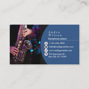 Carte de visite saxophone