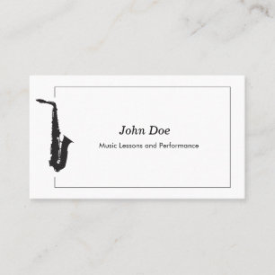 Carte de visite saxophone