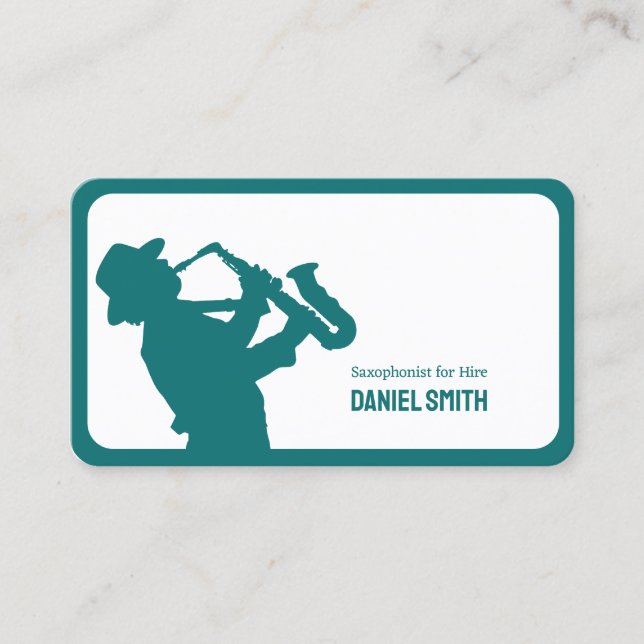 Carte De Visite Saxophoniste (Devant)