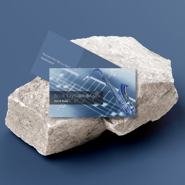 Carte de visite saxophoniste (Créateur téléchargé)