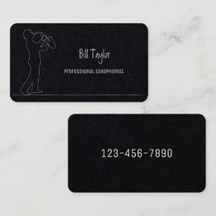 Carte De Visite Saxophoniste Premium
