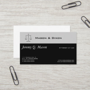 Carte De Visite Scales de justice
