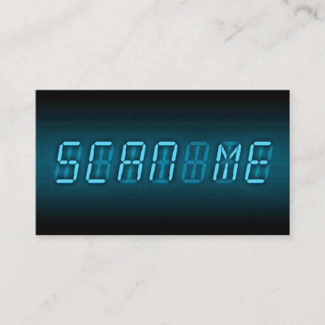 Carte De Visite SCAN ME : lecture numérique (Devant)
