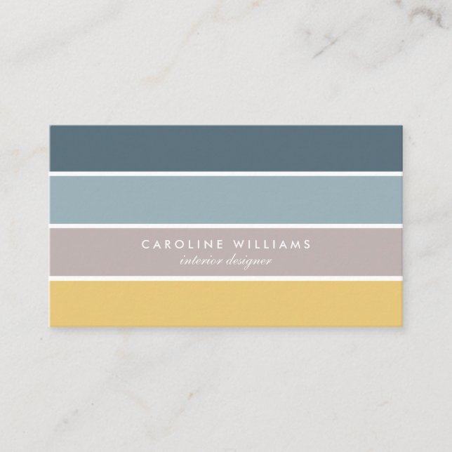 Carte De Visite Scandinavian minimalist elegant modern lines card (Devant)