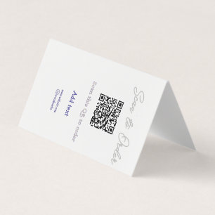 Carte De Visite Scannez pour commander scannez le code QR ajoutez
