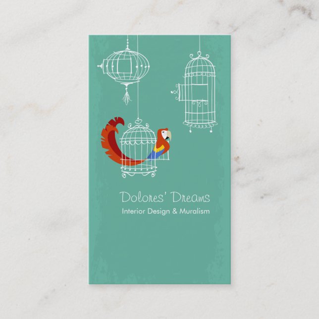 Carte De Visite Scarlet Macaw (Devant)