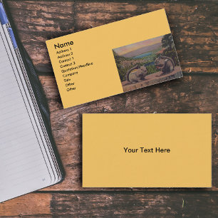 Carte De Visite Scène de montagne des écureuils vintages