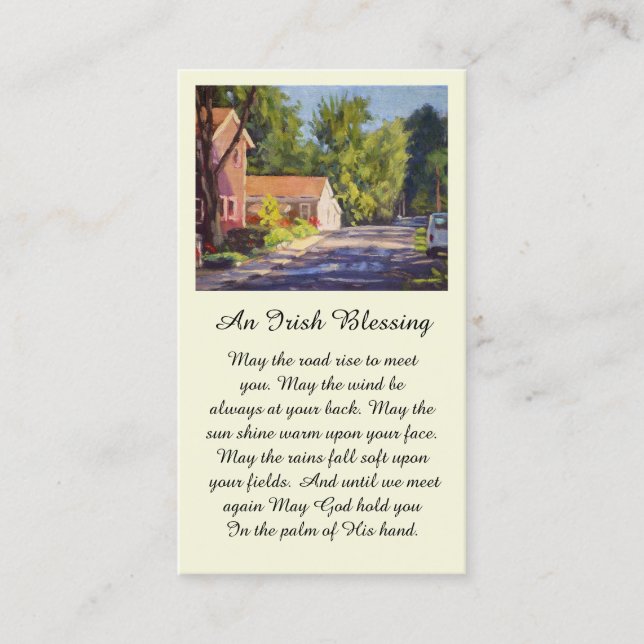 Carte De Visite Scène de rue communautaire d'Elsah magnifique (Devant)