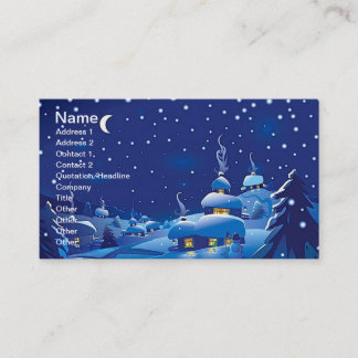 Carte De Visite Scène hivernale