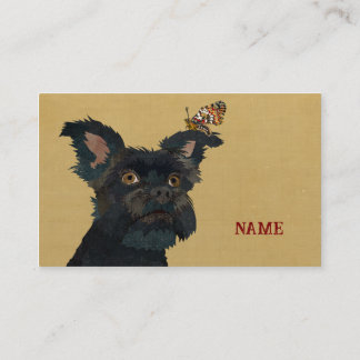 CARTE DE VISITE SCHNAUZER & PAPILLON